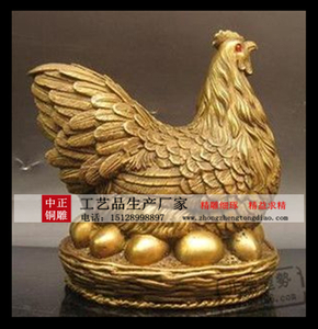 铜鸡雕塑