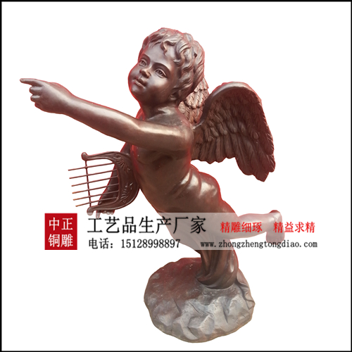 铜雕西方人物_小天使雕塑价格欢迎咨询河北中正铜雕生产厂家。15128998897